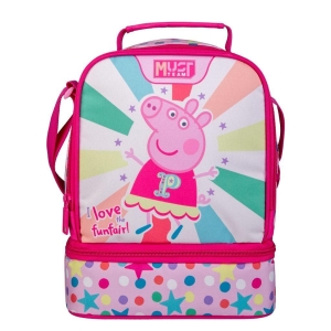 Τσαντάκι Φαγητού Peppa Pig I Love Funfair Must Team Ισοθερμικό 2 Θήκες